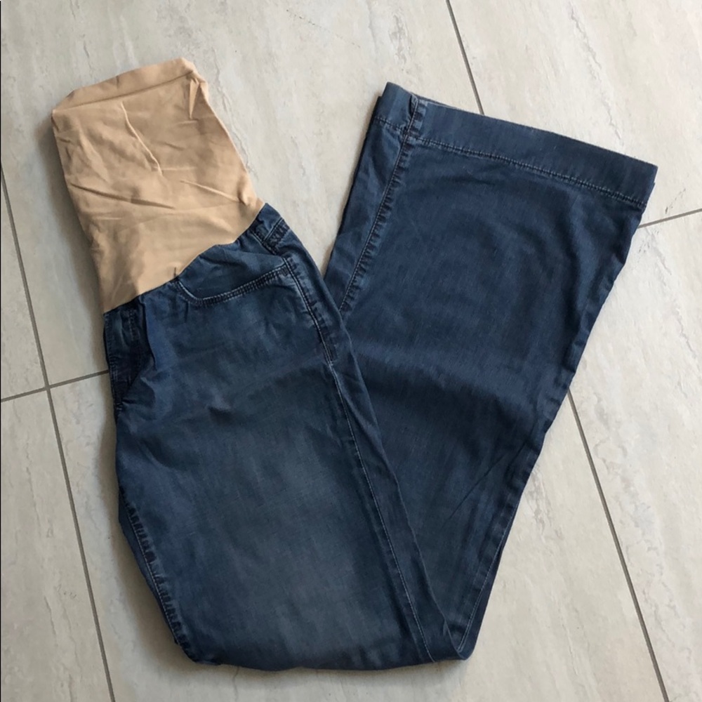 Gaucho maternity jeans A Pea in the Pod